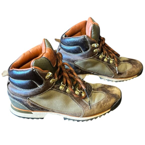 Timberland Euro Hiker Boots Vintage Distressed Men sz 9 - Picture 7 of 8